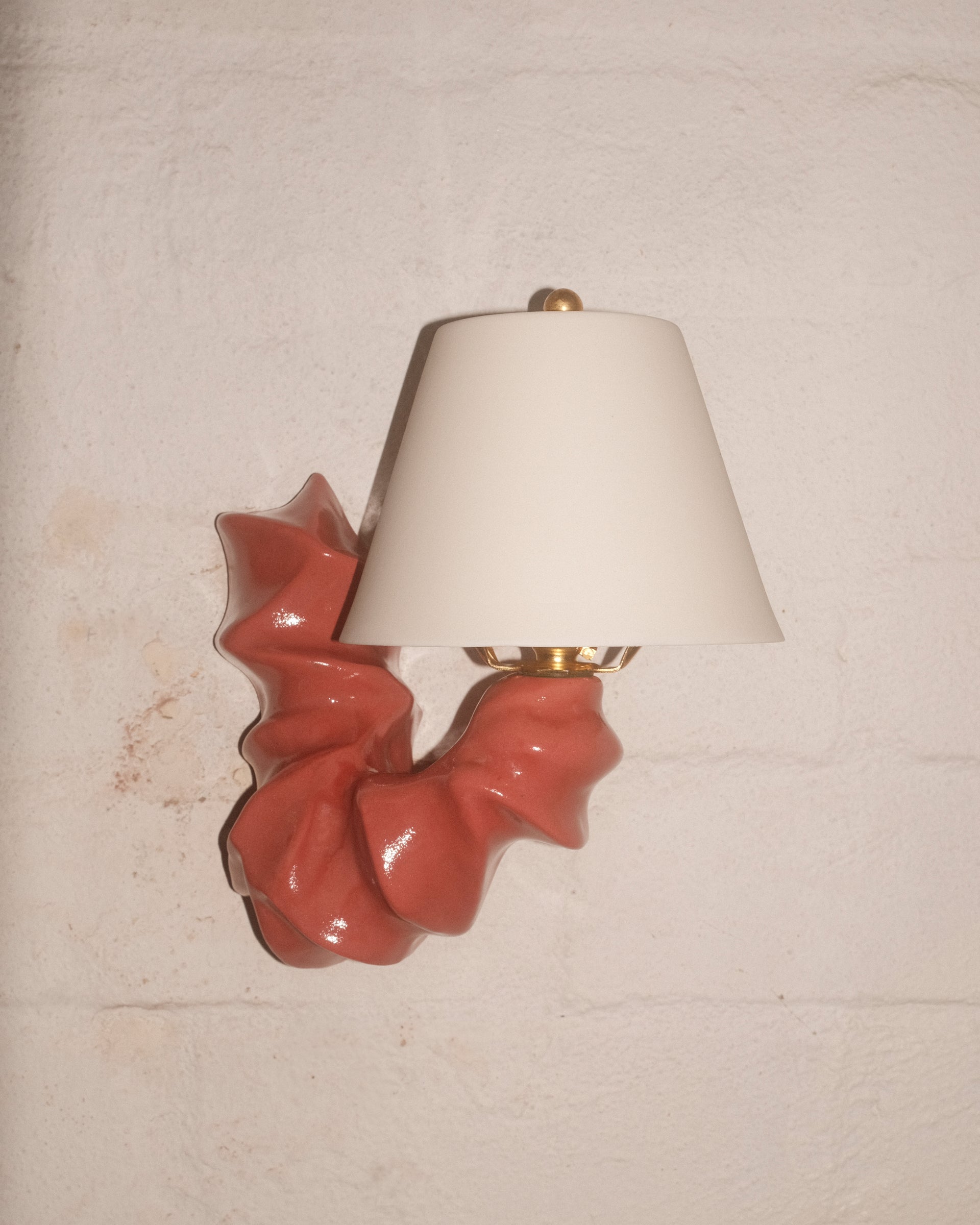 Arco Sconce Bordeaux Red