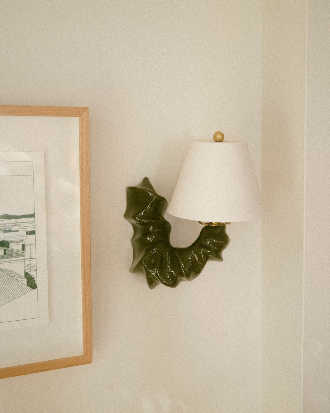 Arco Sconce Forest Green