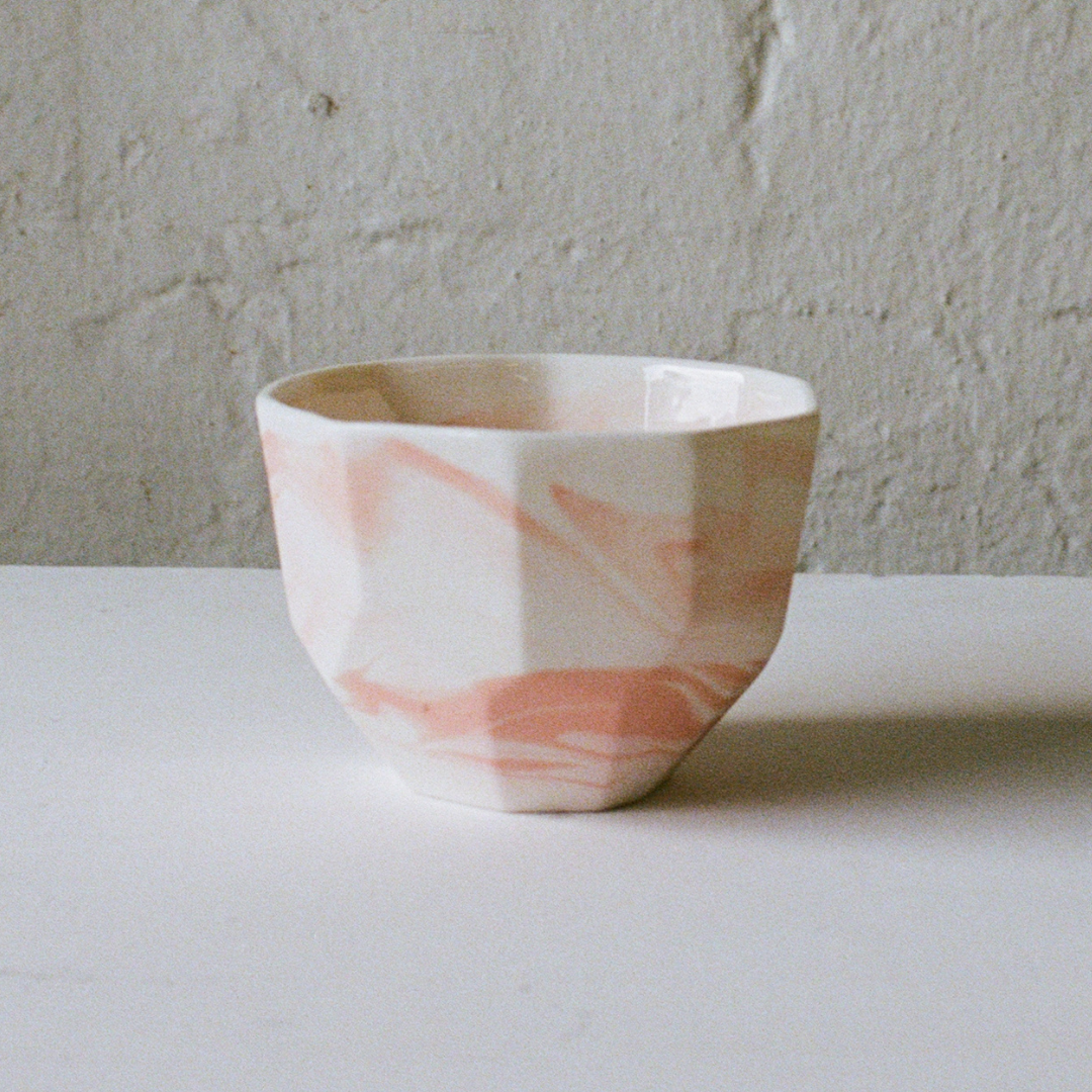 Pink Marbled Gem Cup