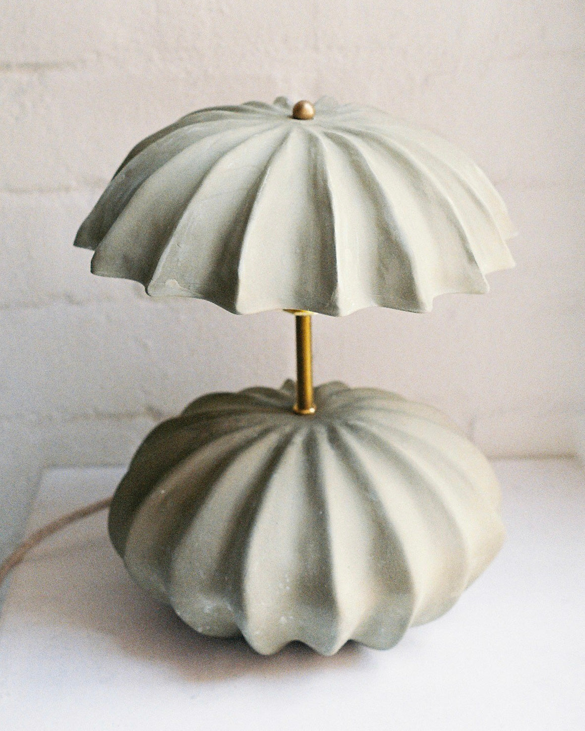 Hexacorallia Table Lamp ~ Kelp Green