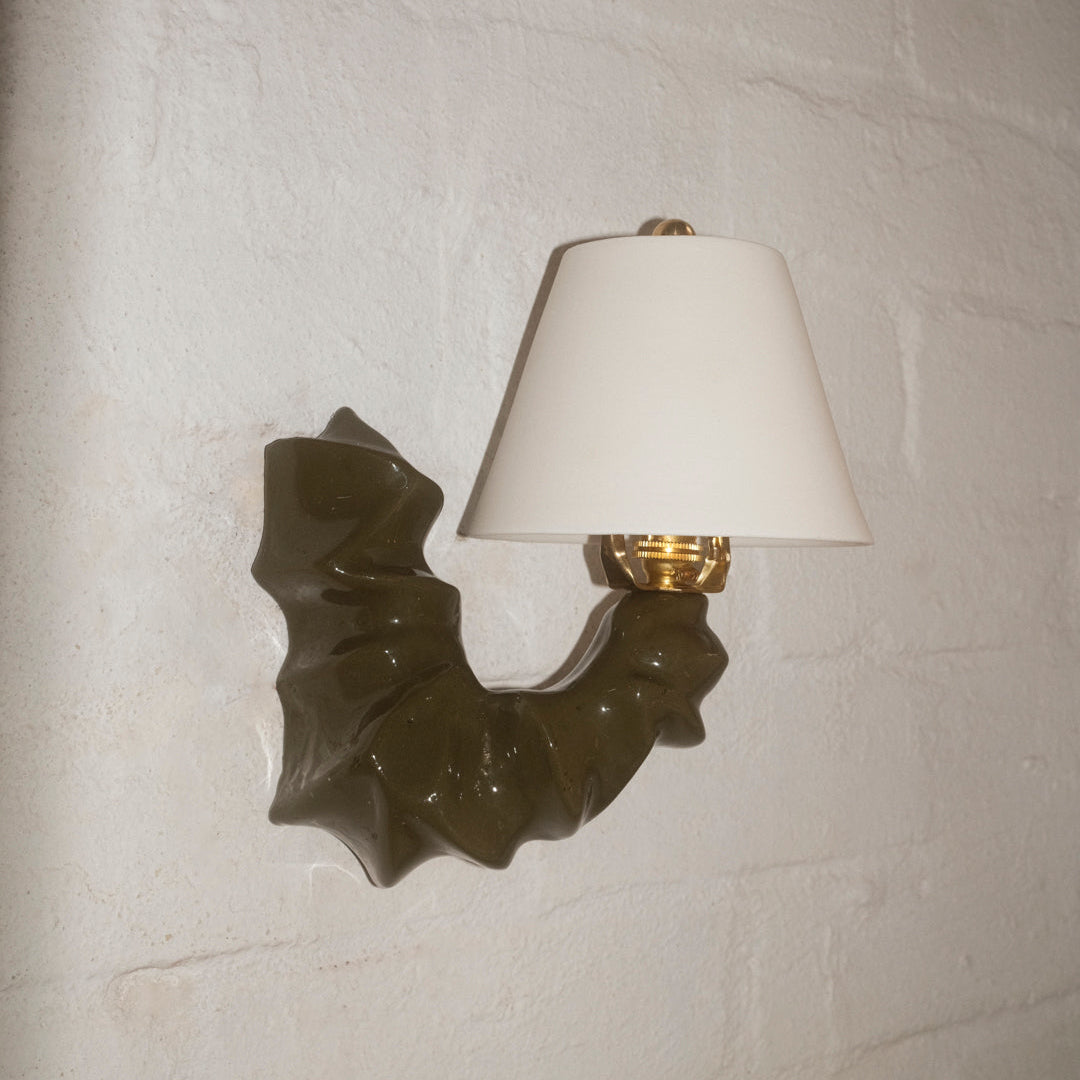 Arco Sconce Forest Green