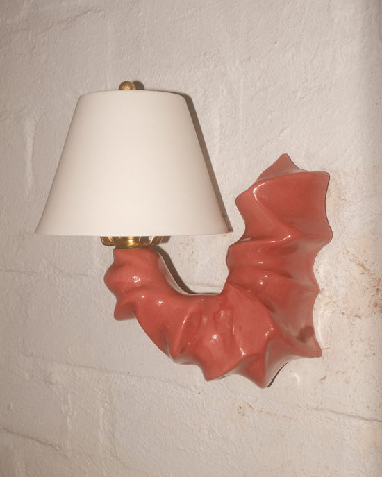 Arco Sconce Bordeaux Red