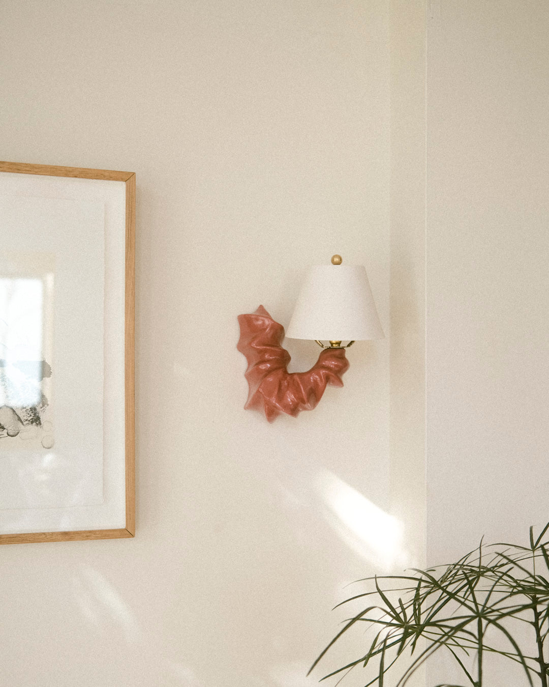 Arco Sconce Bordeaux Red