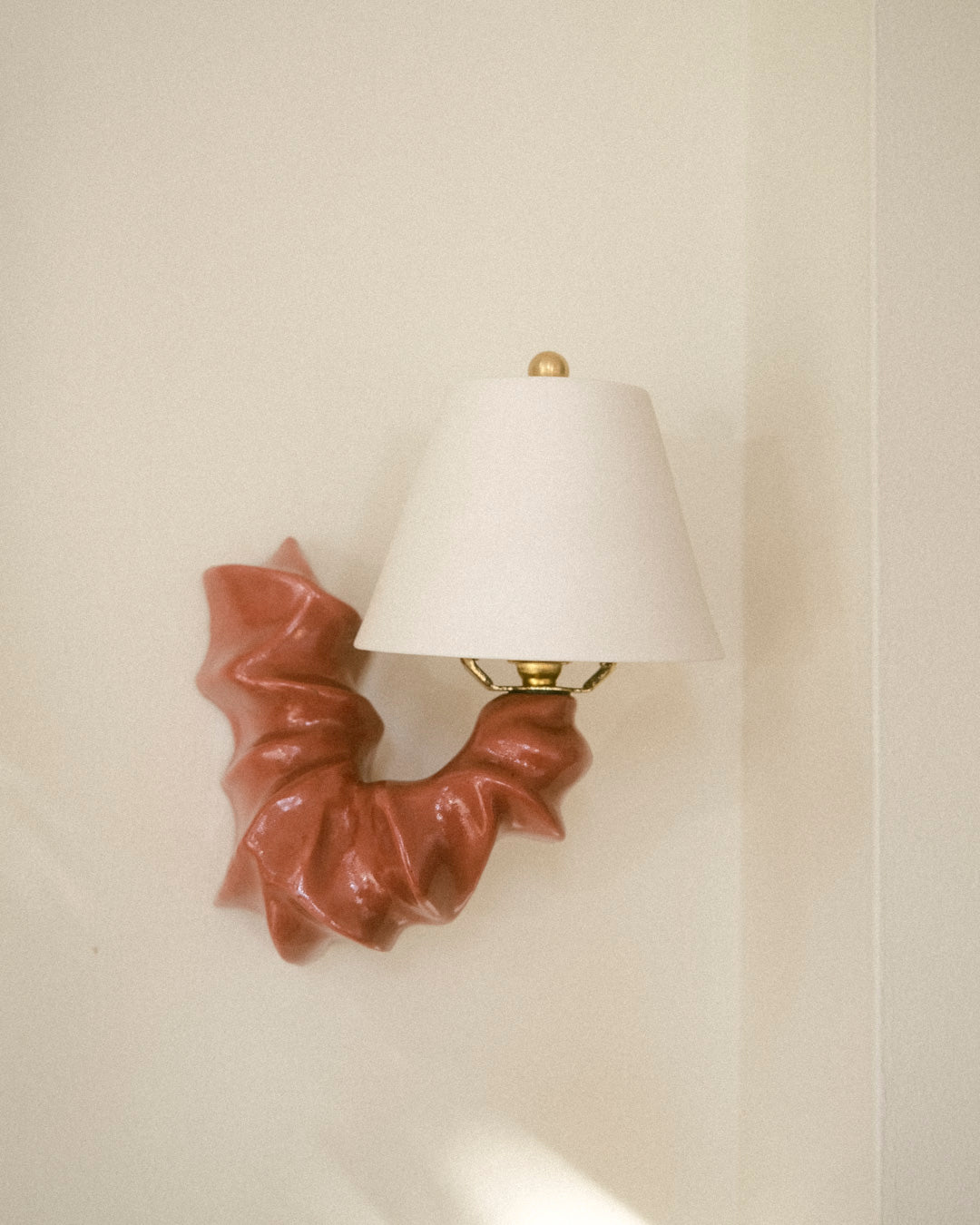 Arco Sconce Bordeaux Red