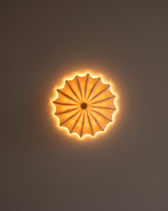 Petite Hexacorallia Sconce - Bare Porcelain