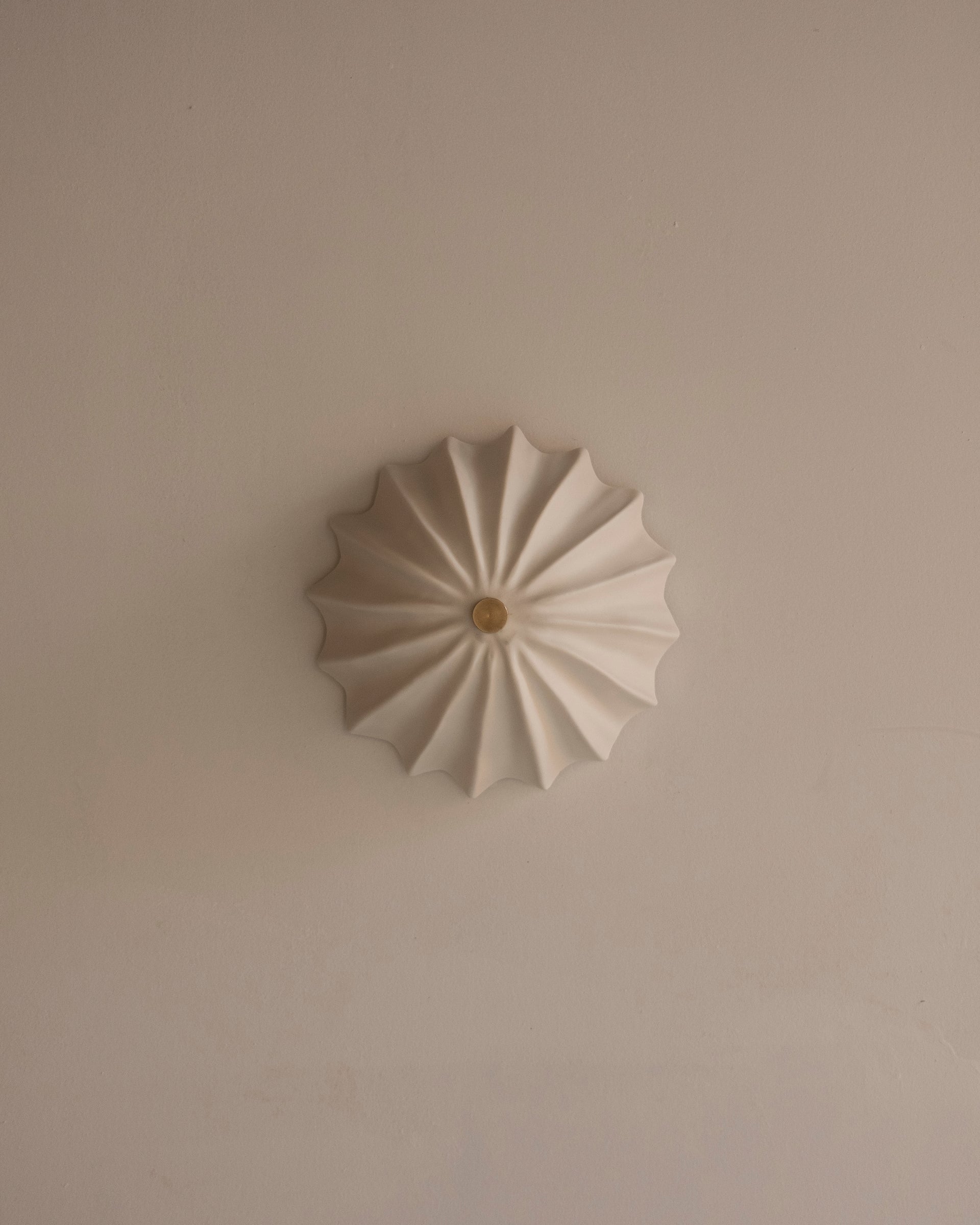 Petite Hexacorallia Sconce - Bare Porcelain