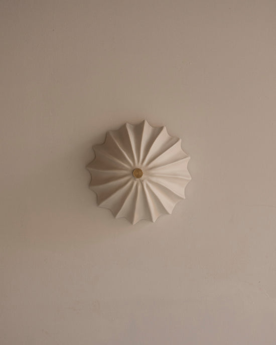 Petite Hexacorallia Sconce - Bare Porcelain