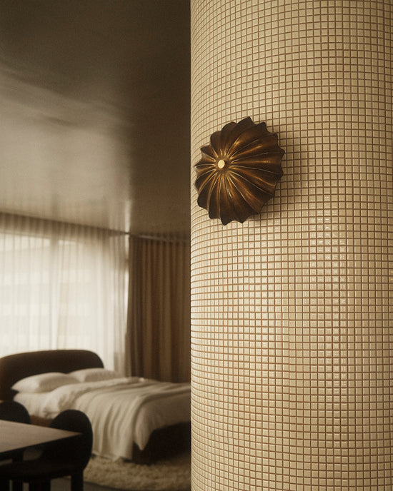 Hexacorallia Sconce - Brass
