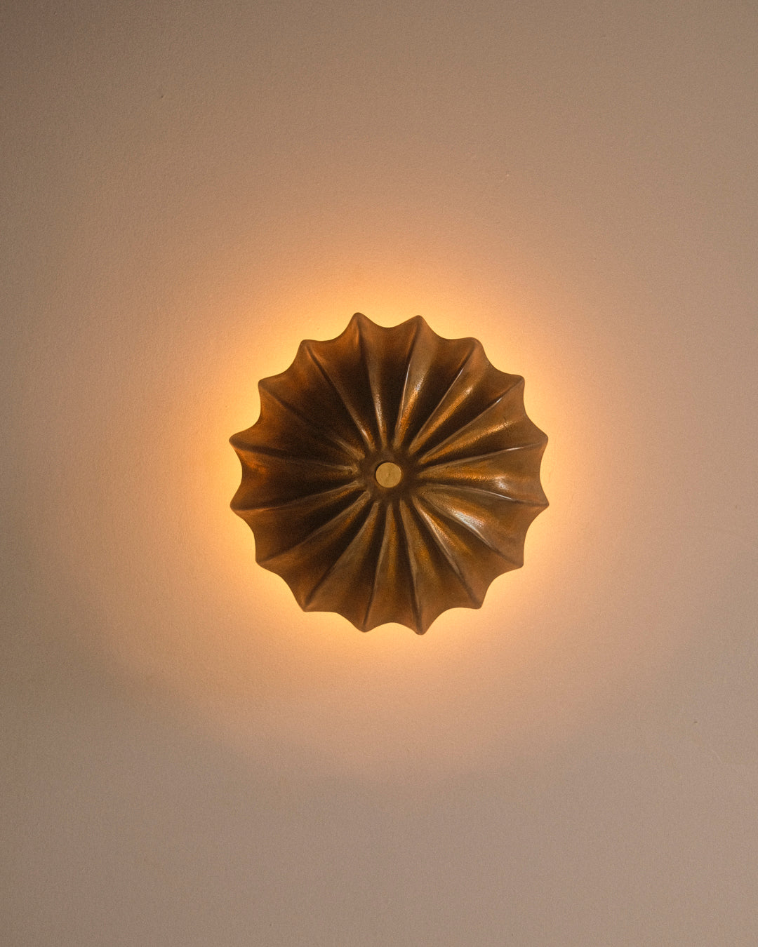 Hexacorallia Sconce - Brass