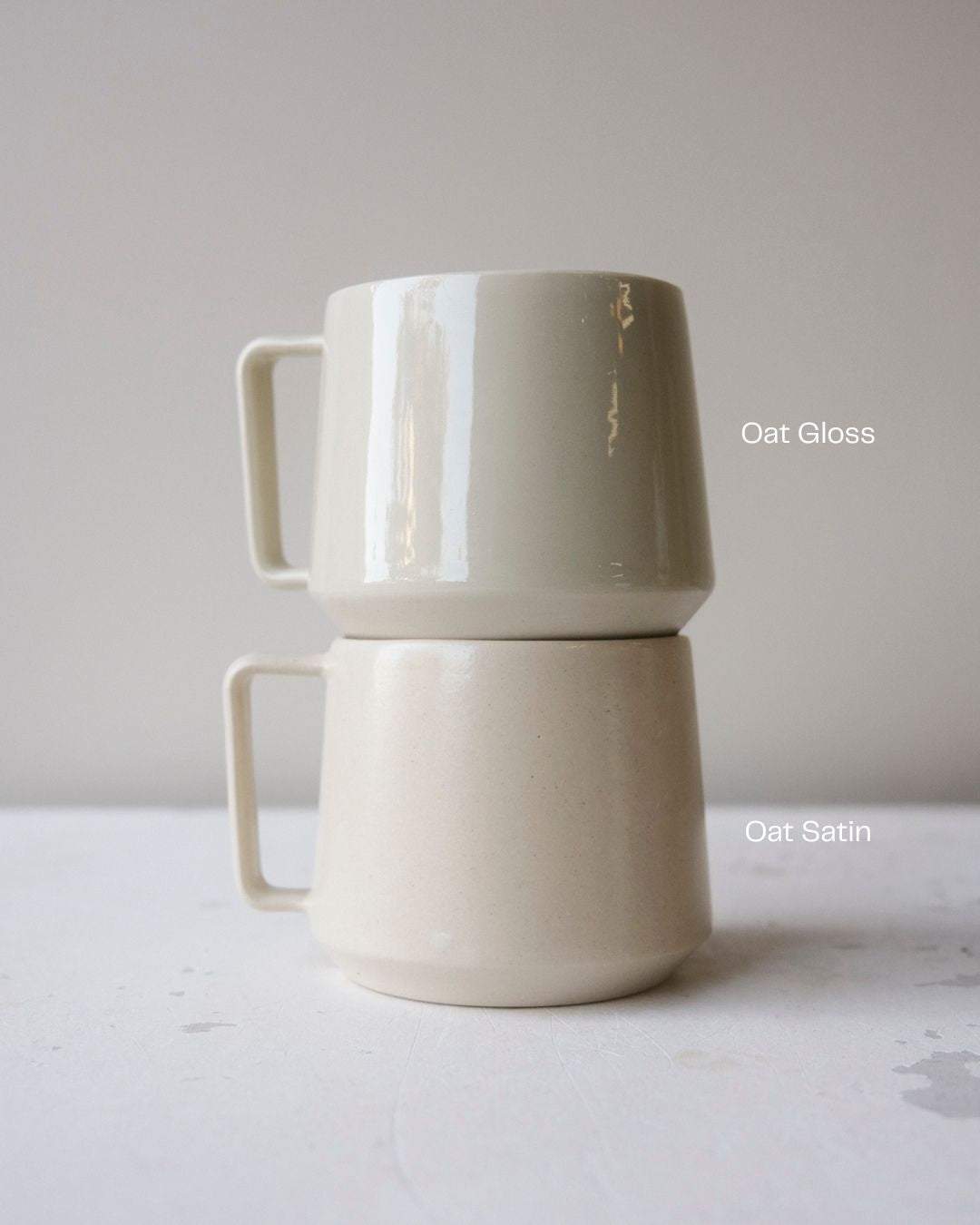 Oat Satin Forma Mug