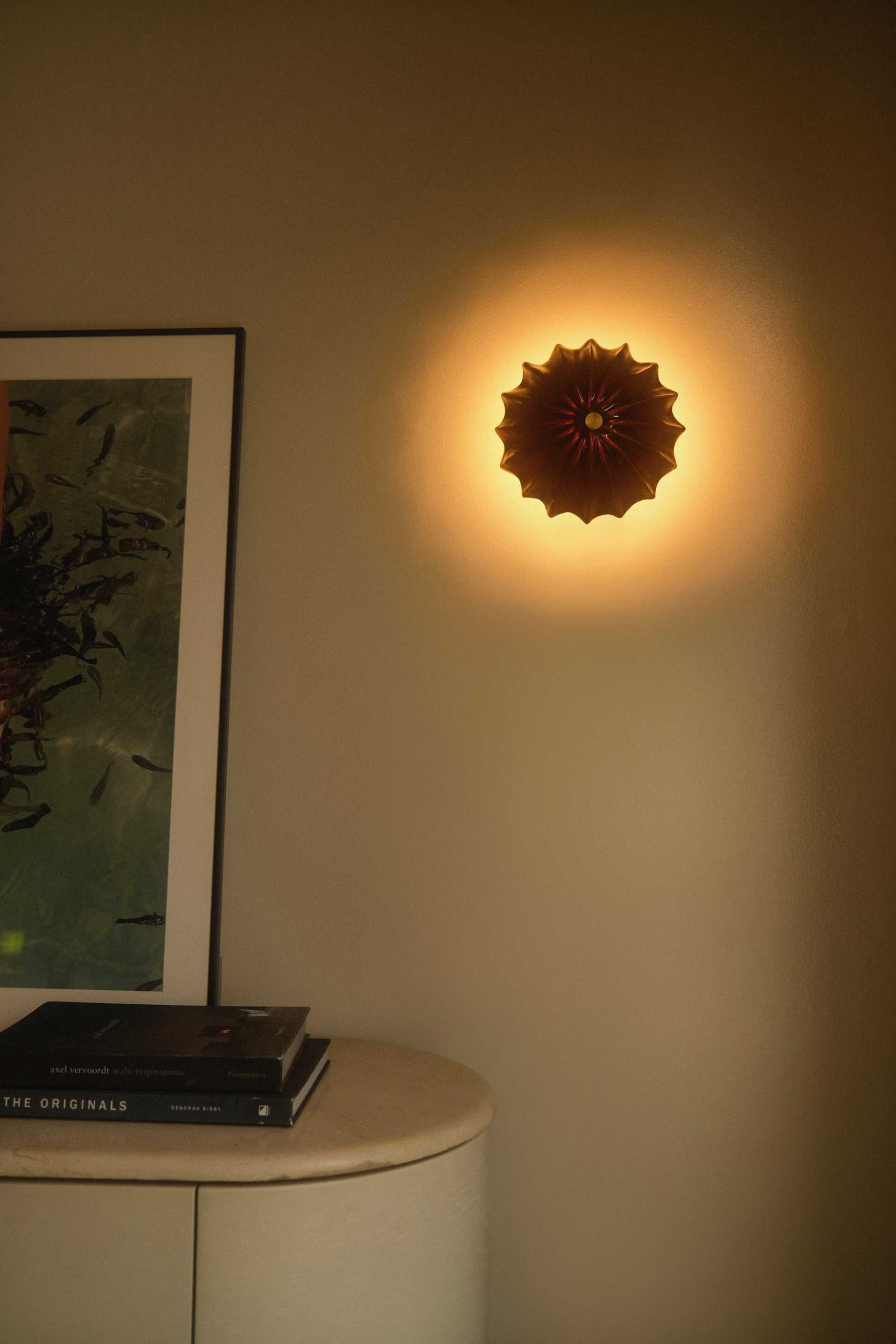 Petite Hexacorallia Sconce - Tenmoku