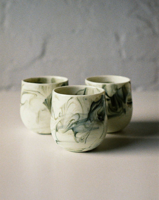 Green Marbled Kumo Cup