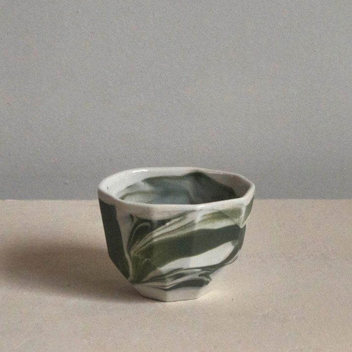 Green Marbled Gem Cup